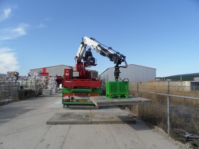 Platen direct vanaf auto in het werk gelegd.