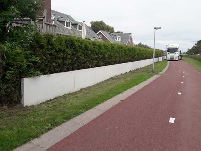 SILOWAND/KEERWAND 1 mtr hoog zonder hak - NIEUW.