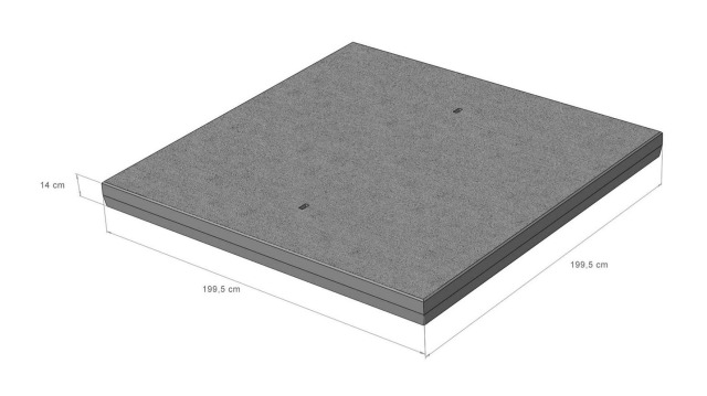 STELCON® BETONPLATEN 200x200x14cm NIEUW