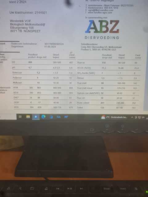 tk Biologische kuilgras , 2e snede 2024 ,